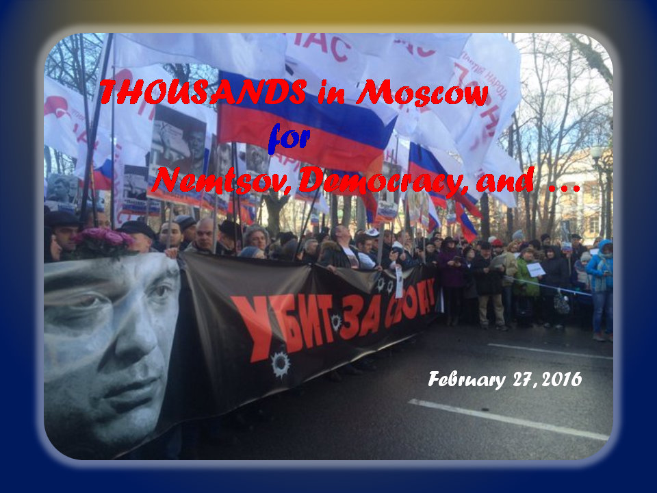 Marsh in memory of Boris Nemtsov
